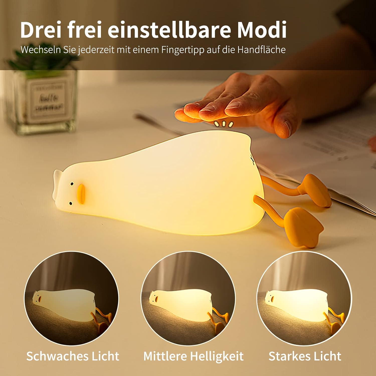 Detalle 2 de LED Ente Nachtlicht Kinder 1200 mAh