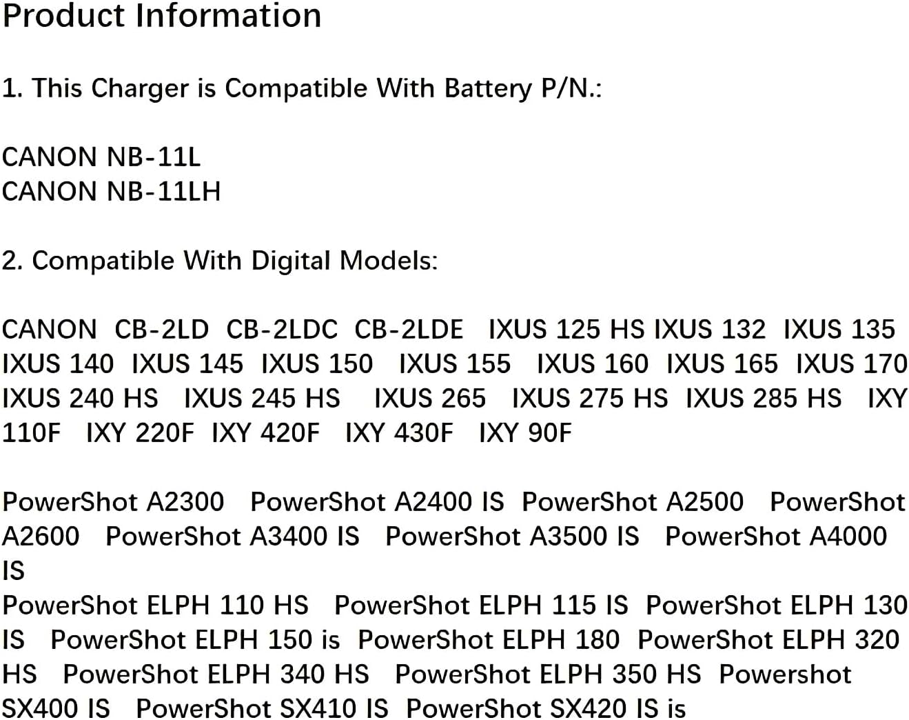 Detalle de USB Dual Battery Charger for NB-11L/NB-11LH — compatible with ELPH series cameras