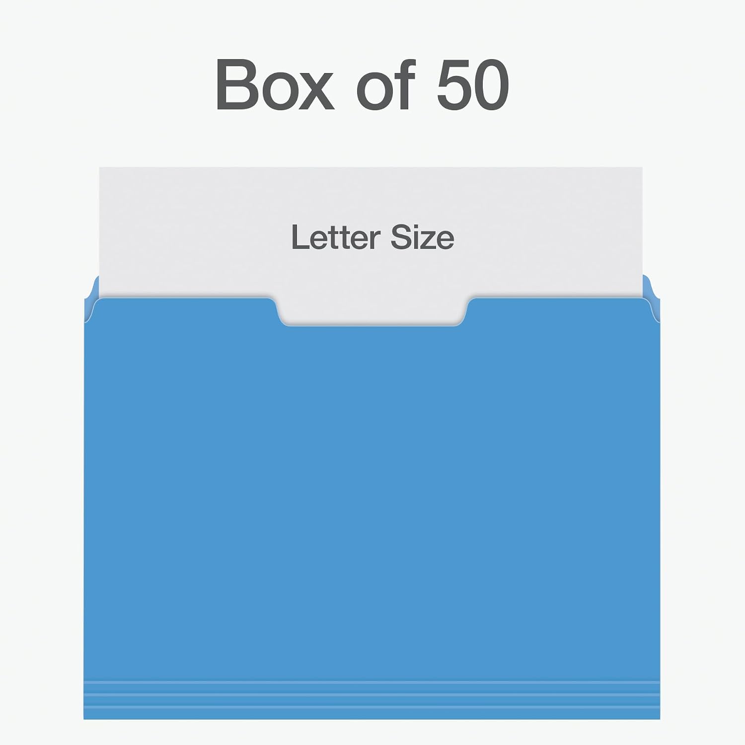 Detalle de Pendaflex 1006536 Heavy Duty File Folders, Letter Size, 50-Pack, 5 Colors