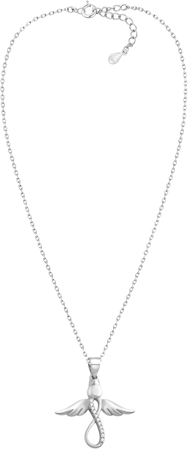 Detalle de Sofia Milani: Collana da Donna in Argento 925 con Zircone e ciondolo Angelo