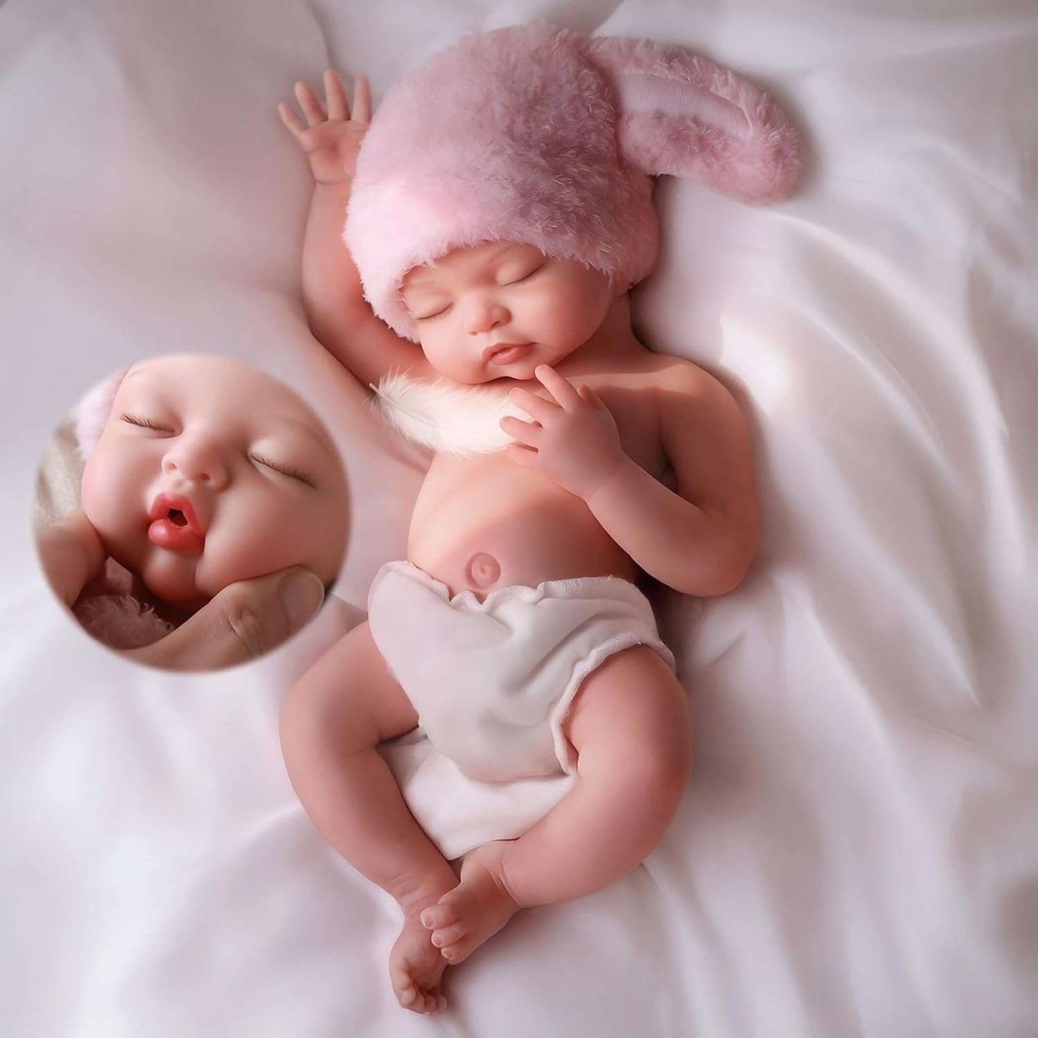 Detalle de BABESIDE 16 Inch Silicone Baby Doll 4.9 lb