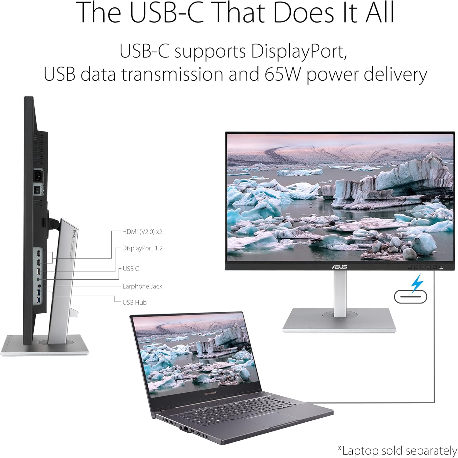 Detalle de ASUS ProArt PA279CV 27" 4K HDR IPS Monitor