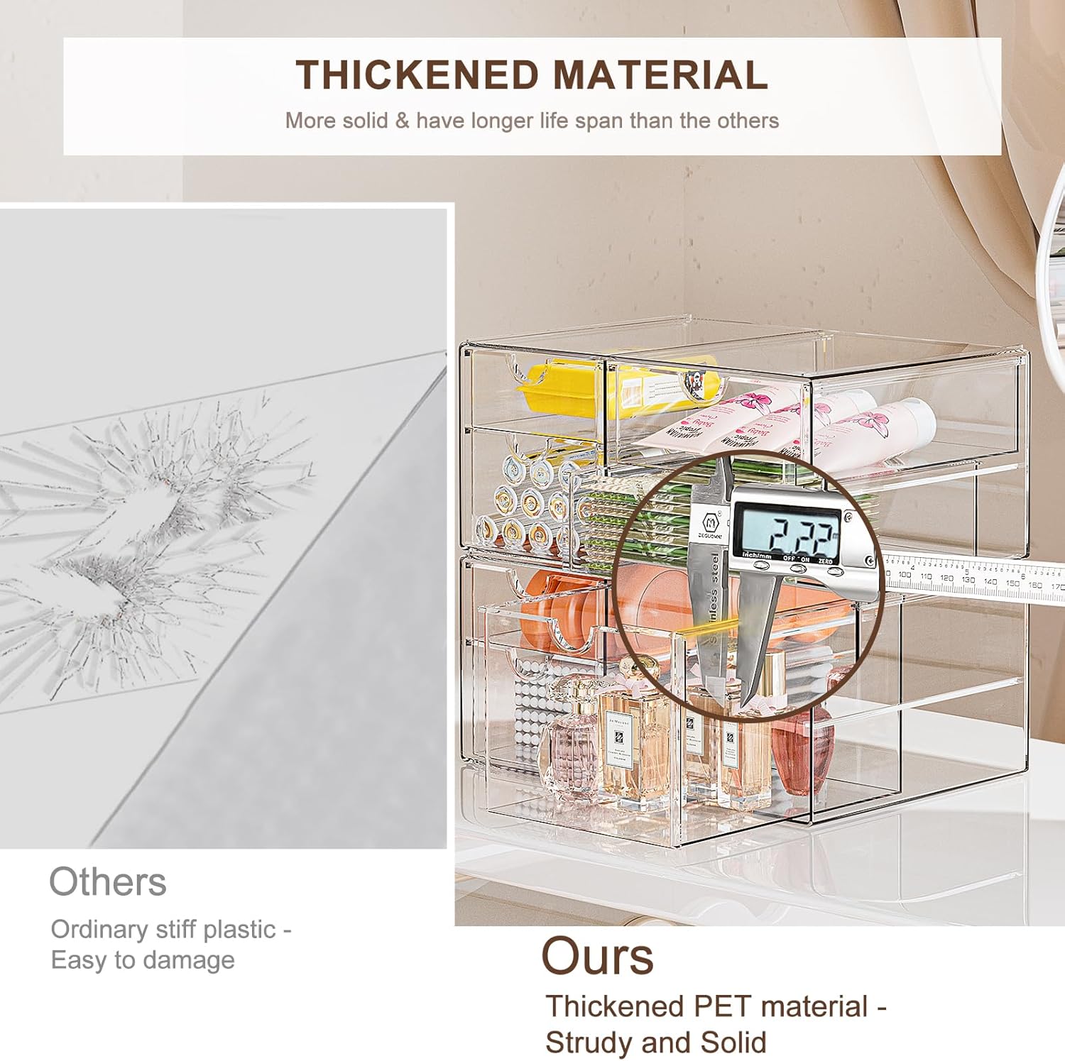 Thumbnail 3 de GoMaihe Acryl Organizer 7 Schubladen 📦