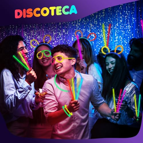Thumbnail 6 de Ziitty Braccialetti Luminosi Fluorescenti 7 Colori – 100 Glow Sticks e Connettori per DIY party