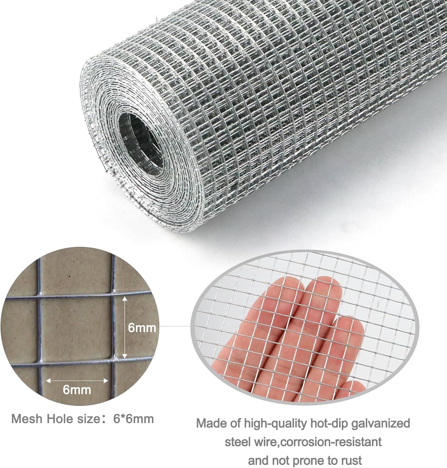 Detalle de Homvvi Rodent Mesh Roll 200mm x 6m