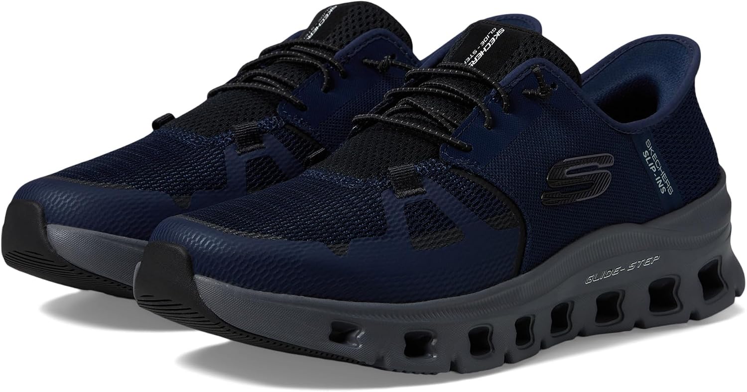 Thumbnail 1 de Skechers Glide-step ProSneaker för herr – mesh, bungee-snörning och luftkylt minnesskum