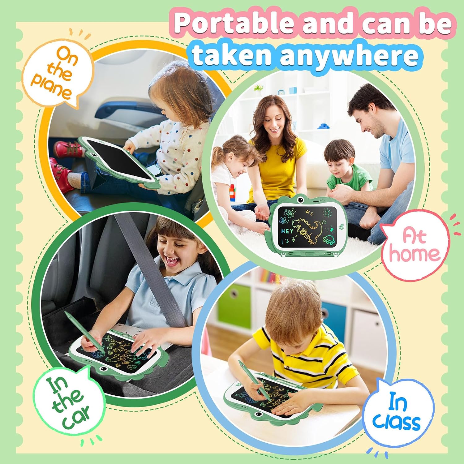 Thumbnail 5 de Genialba 8.5 inch Dinosaur LCD Drawing Tablet for Kids ๐