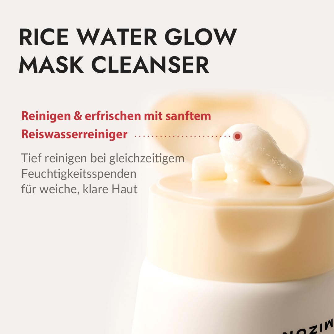 Thumbnail 1 de [MIZON] Rice Water Glow Mask Cleanser 150ml – 2-in-1 Reinigung & Maske für porenreine, hydratisierte Haut