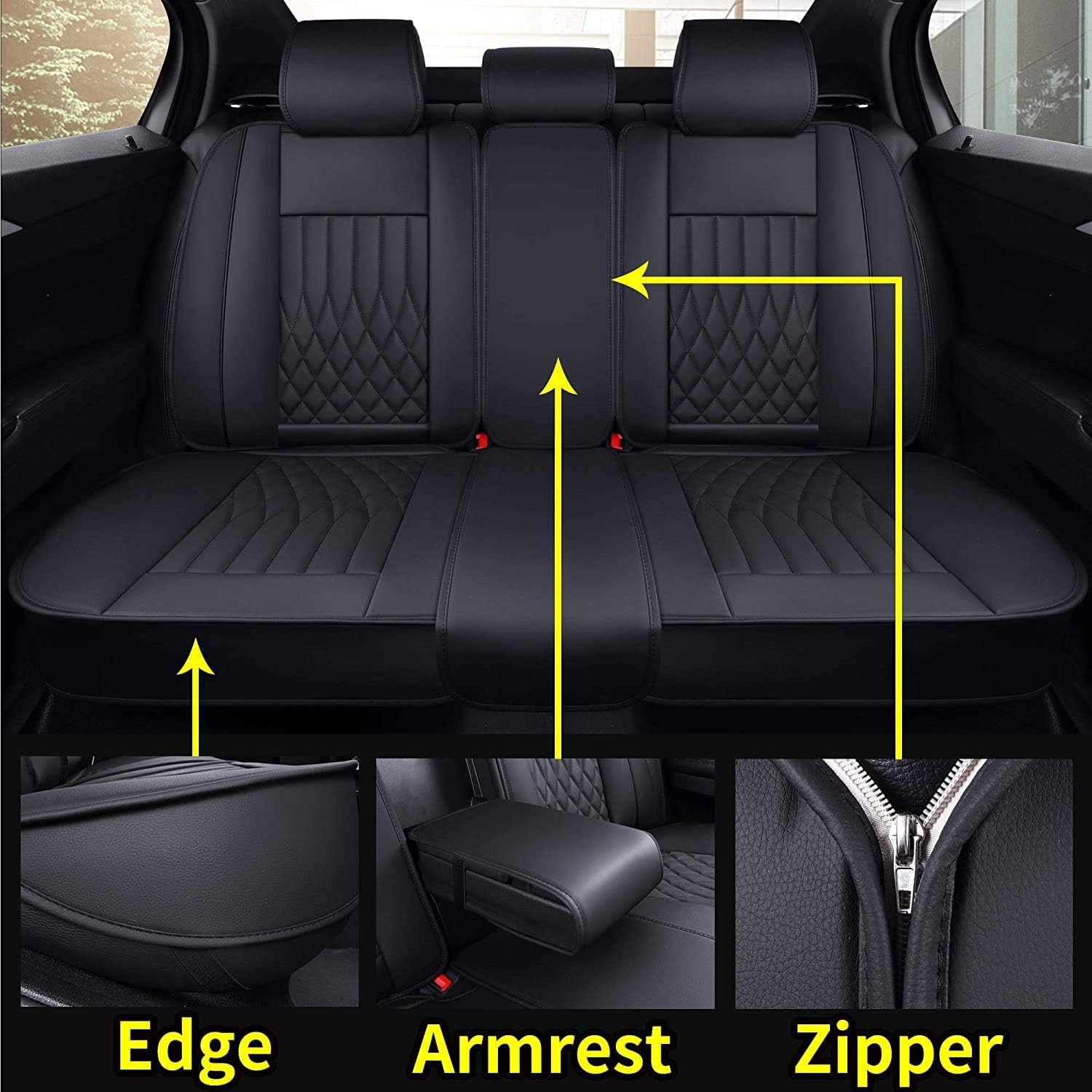 Thumbnail 4 de Aierxuan Car Seat Covers Full Set Universal Fit