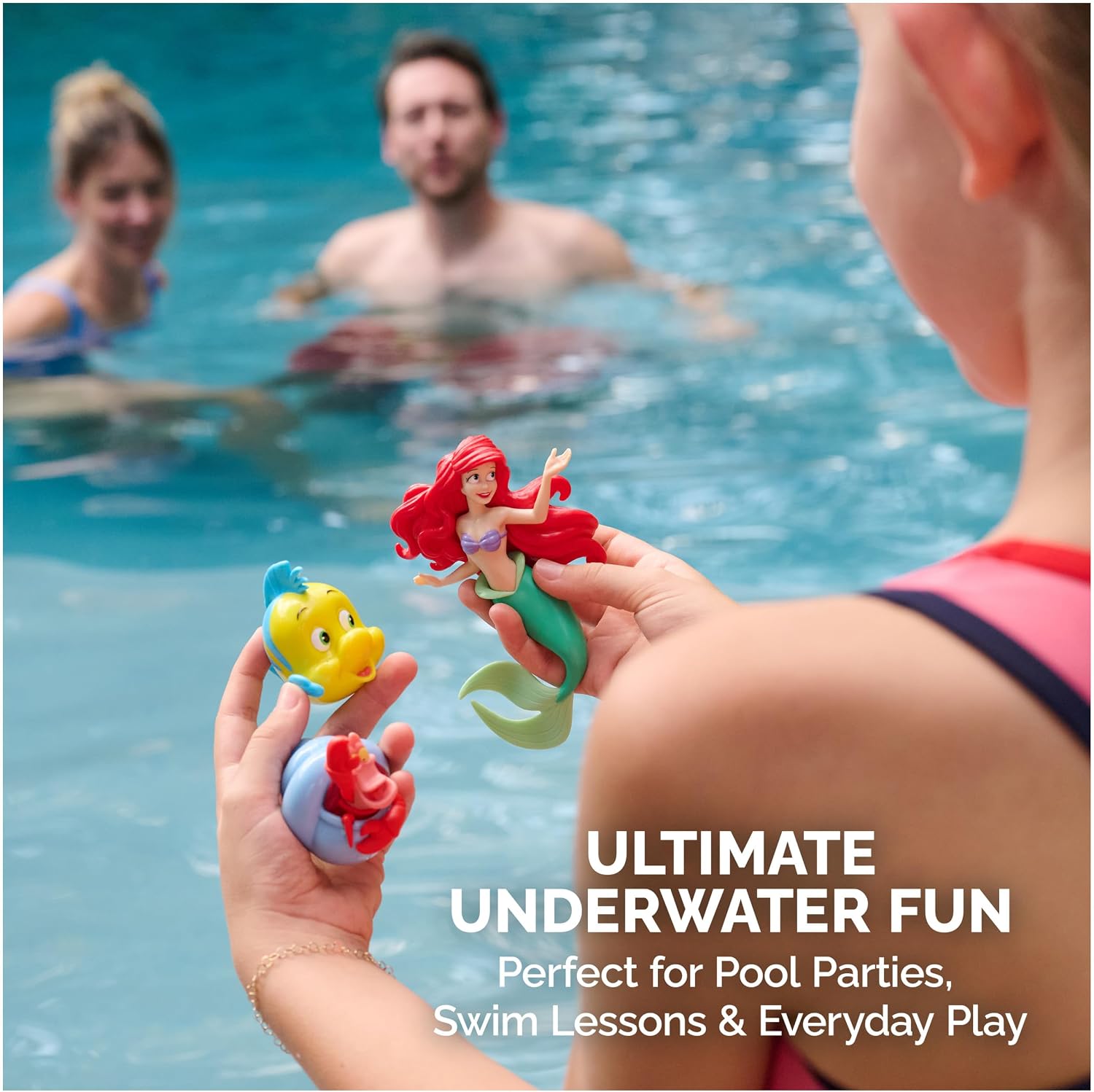 Thumbnail 5 de SwimWays Disney Princess Ariel Dive Characters 3-Pack for Kids Pool Play