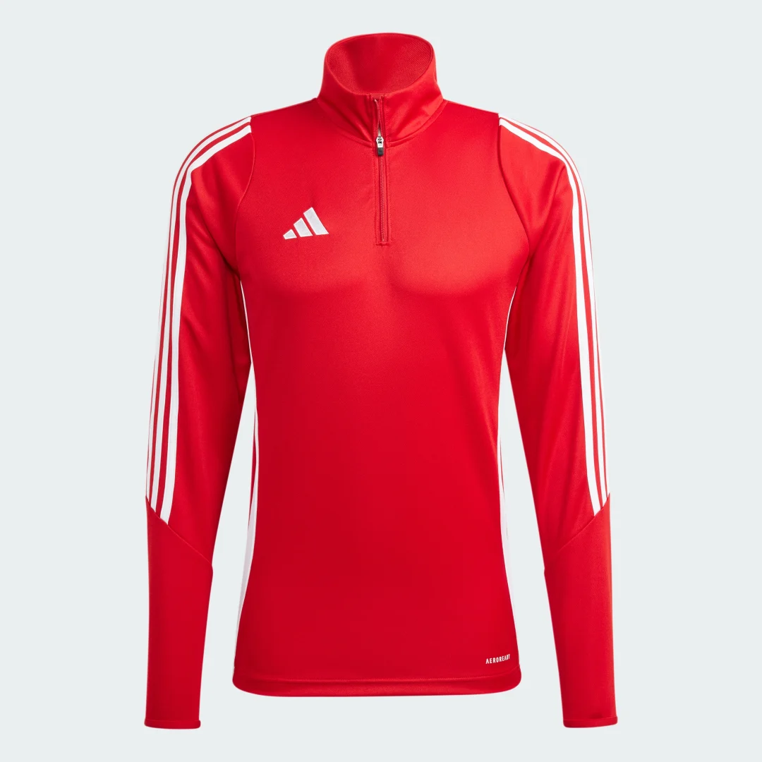 Detalle de Sudadera entrenamiento Tiro 24 de Adidas – Rojo