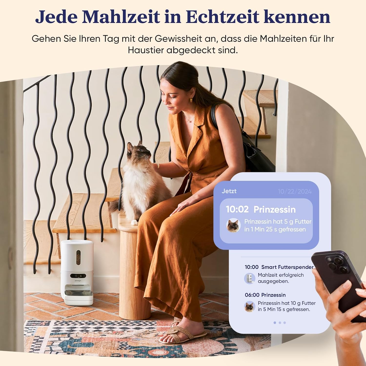 Detalle 1 de Pawsync Smart Futterautomat 3,6 Liter App