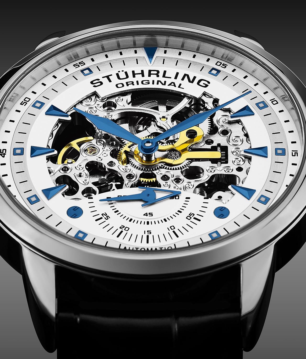 Detalle 2 de Stuhrling Original Skeleton Automatic Dress Watch
