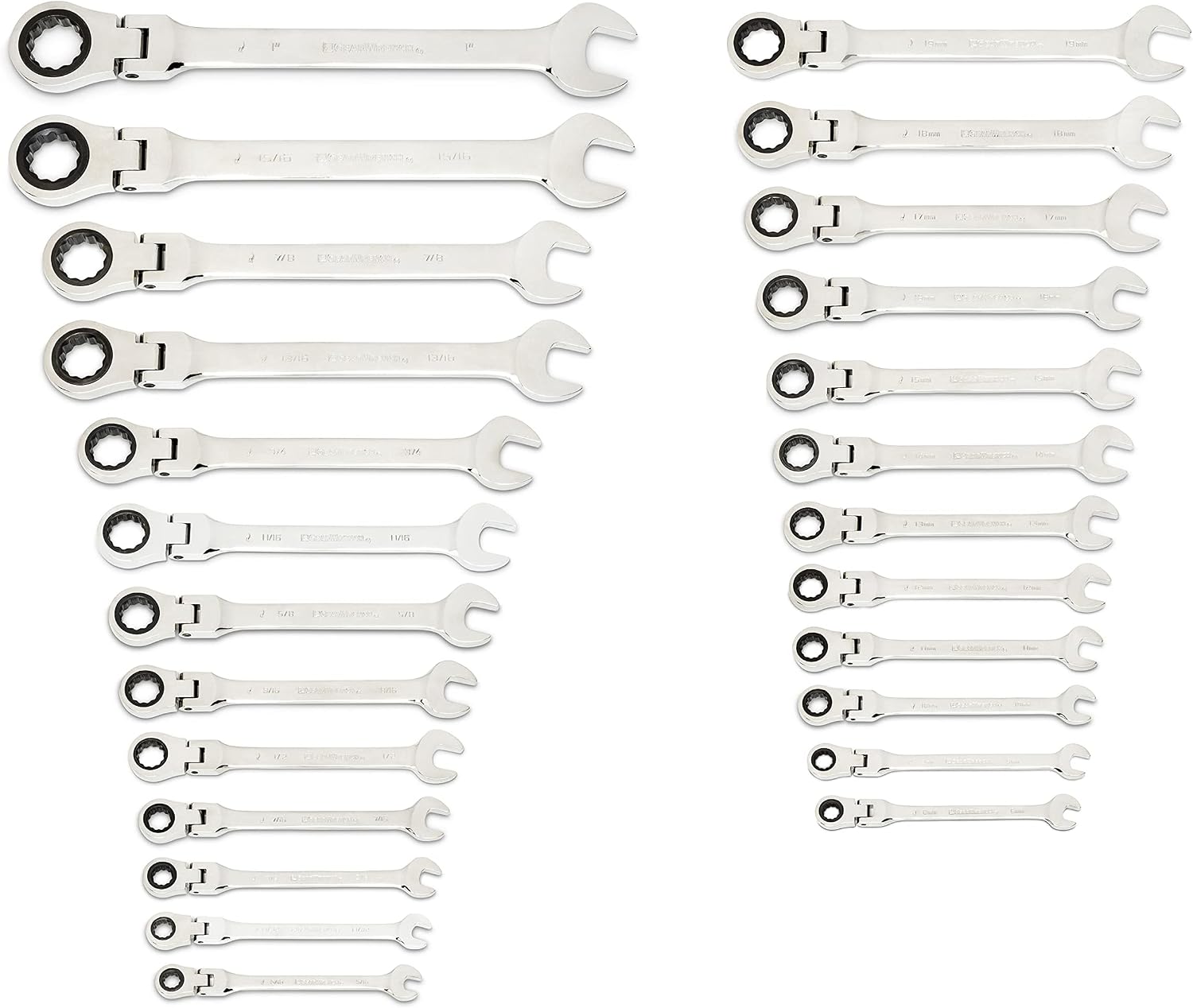 Detalle de GEARWRENCH Ratcheting Wrench Set 86730