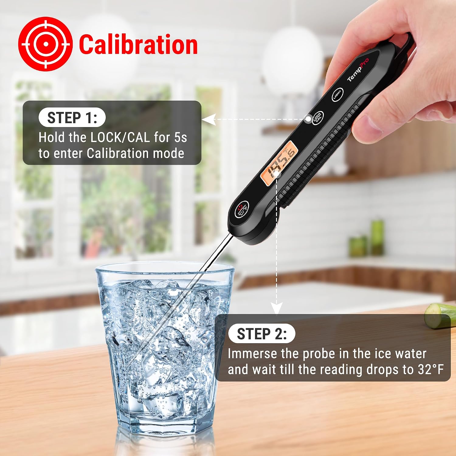 Thumbnail 6 de TempPro digital meat thermometer with 3.9-inch probe