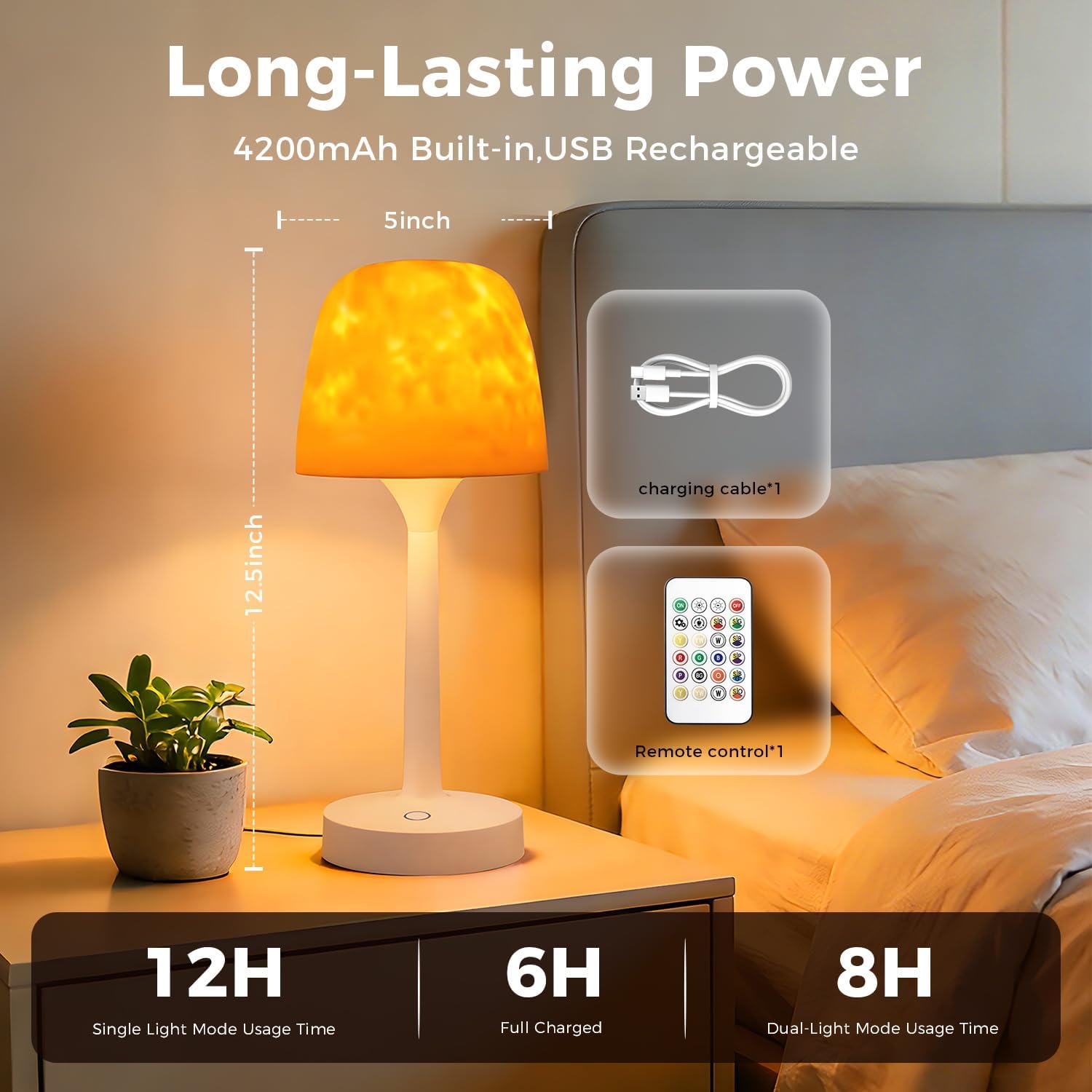 Thumbnail 6 de Waterproof Shower Lamp, USB-C Rechargeable