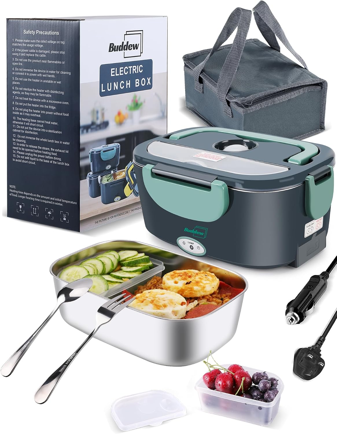 Buddew Electric Lunch Box 1.5L 80W
