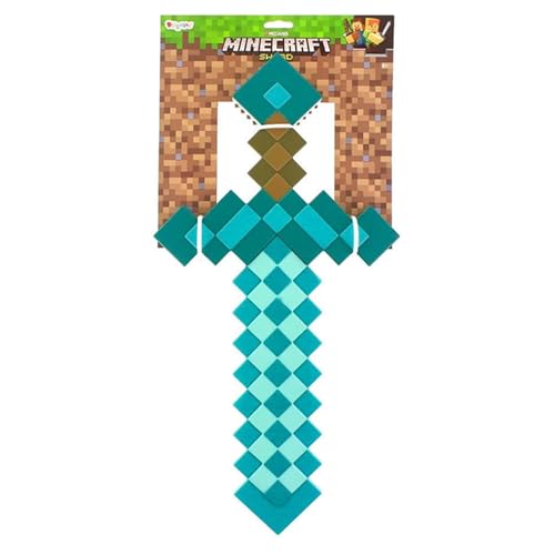 Detalle de Espada Minecraft de Diamante Oficial – Arma de Juguete en Plástico (>50 cm) para Niños 3 Años+