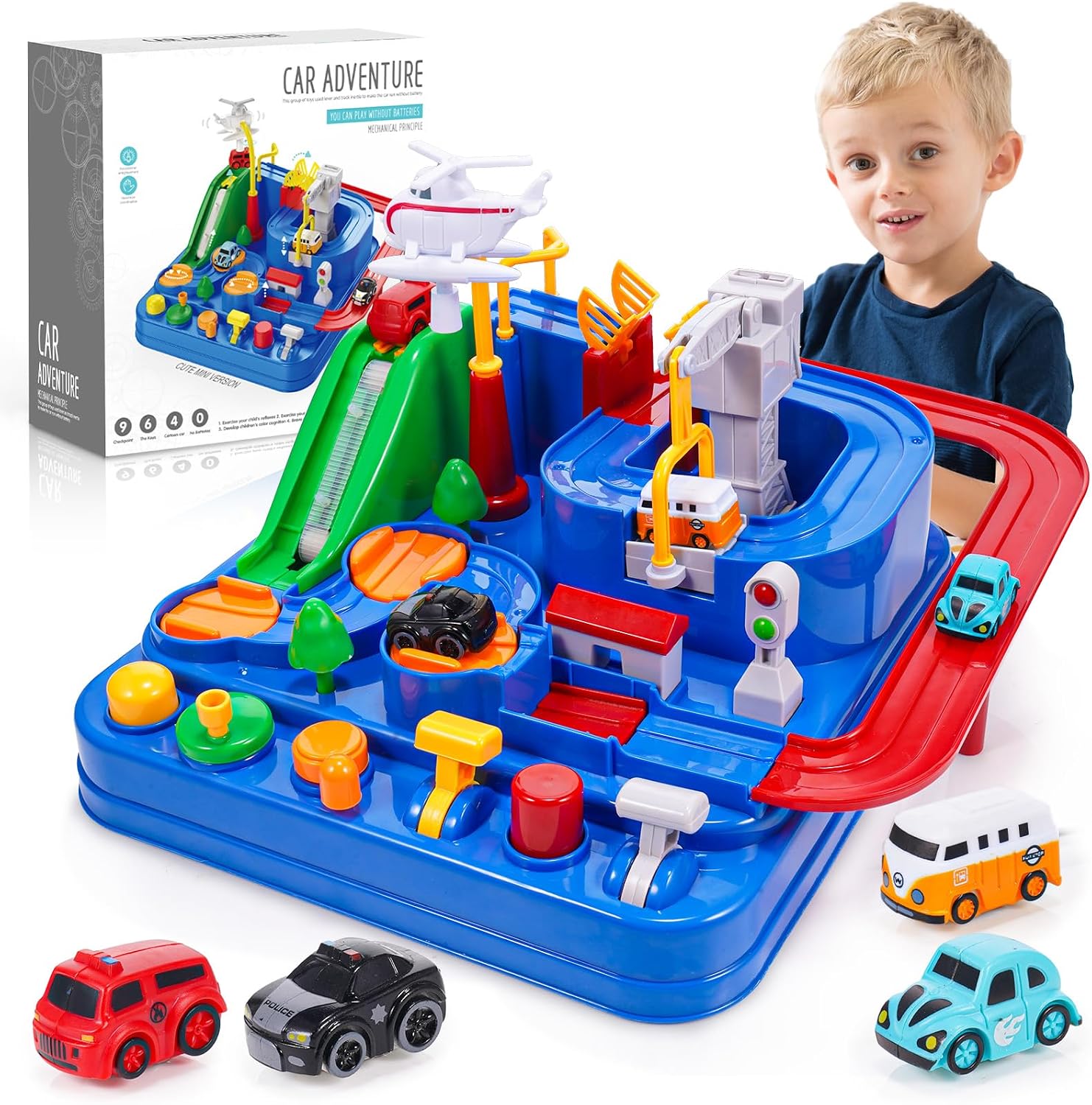 Detalle de EUTOYZ Car Adventure track toy for ages 3–6