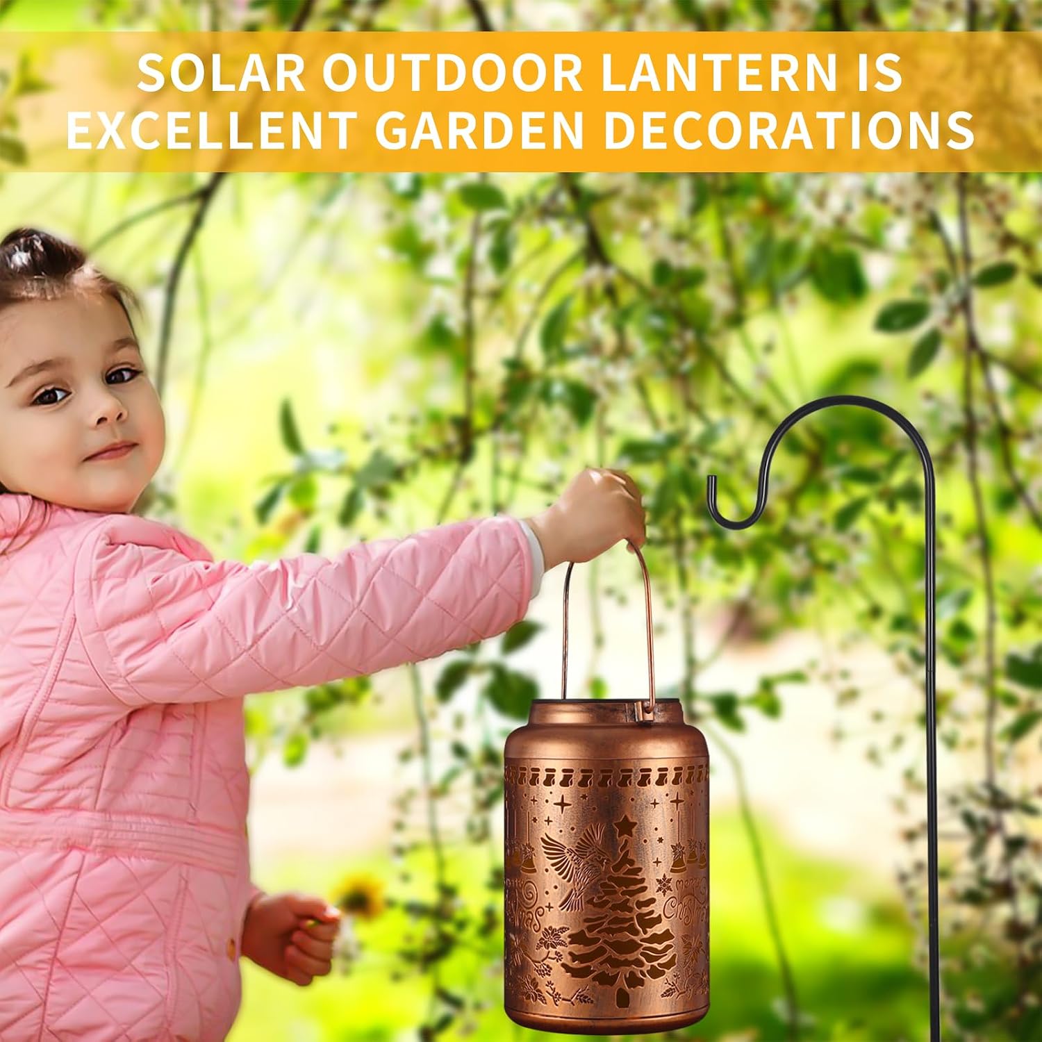 Thumbnail 4 de Solar Lanterns Outdoor Waterproof Garden Decor