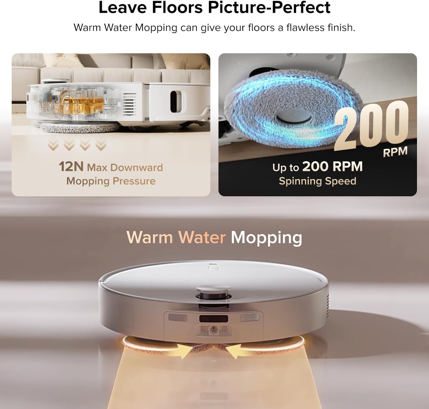 Thumbnail 6 de roborock Qrevo Curv X Robot Vacuum and Mop, 22,000Pa Suction, Slim Design