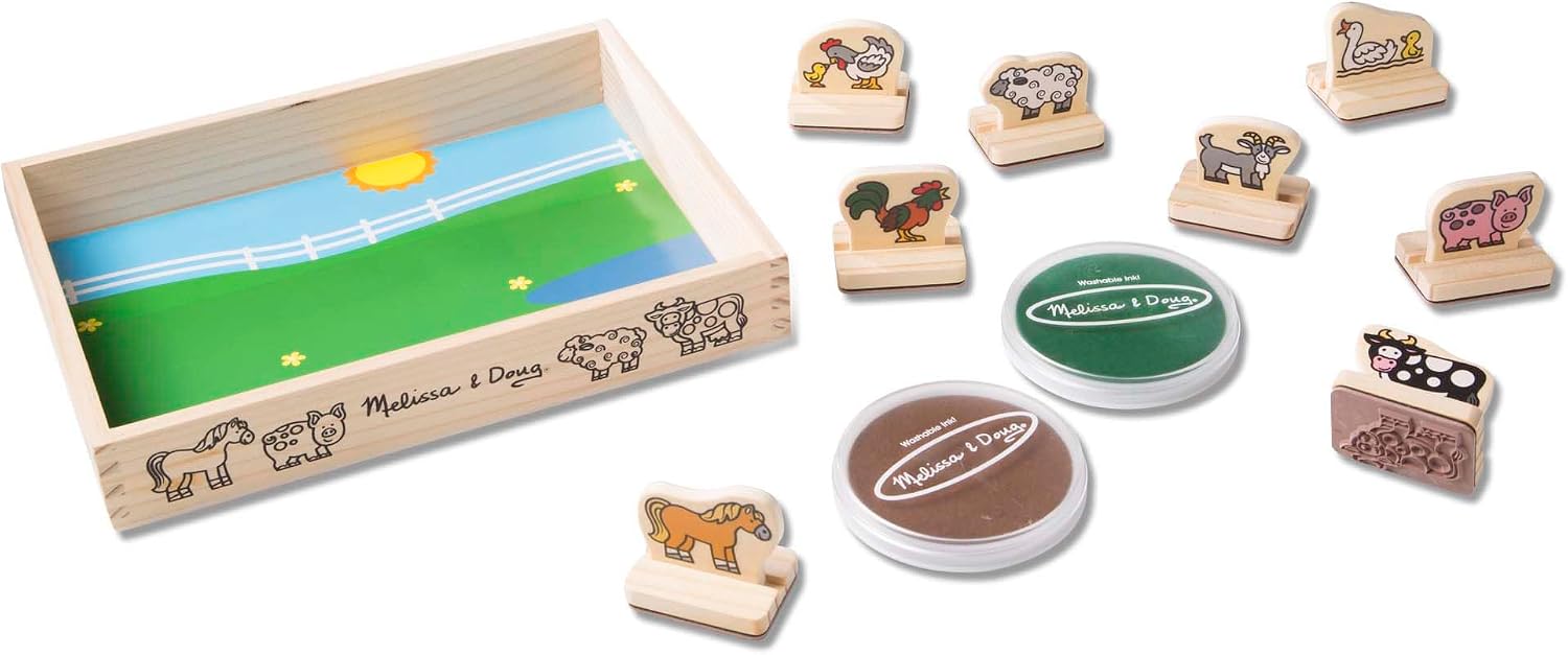 Thumbnail 4 de Melissa & Doug My First Wooden Stamp Set 8pc