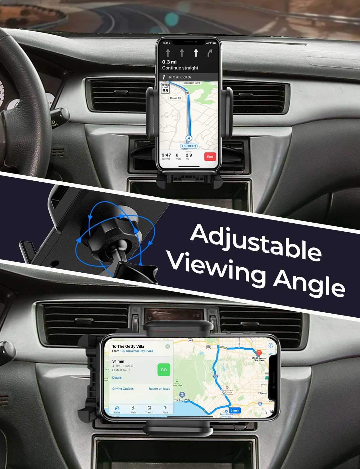 Thumbnail 4 de yola pro CD Slot Phone Holder Mount for cars with one-touch 360° rotation