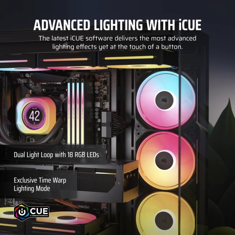 Thumbnail 2 de Corsair iCUE LINK LX120-R 120 mm ventilador RGB