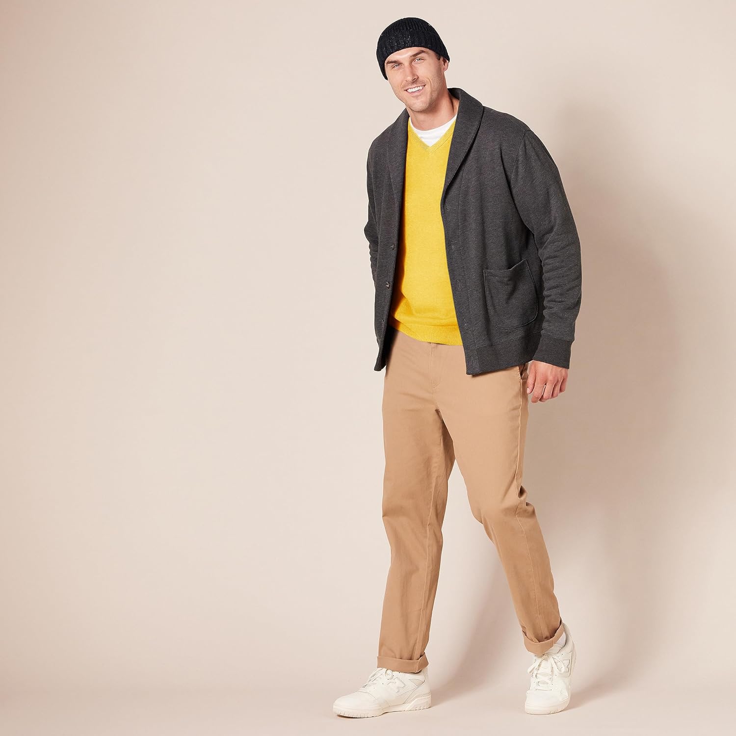 Thumbnail 6 de Amazon Essentials Herren V-Ausschnitt Pullover aus Baumwolle – normale Passform