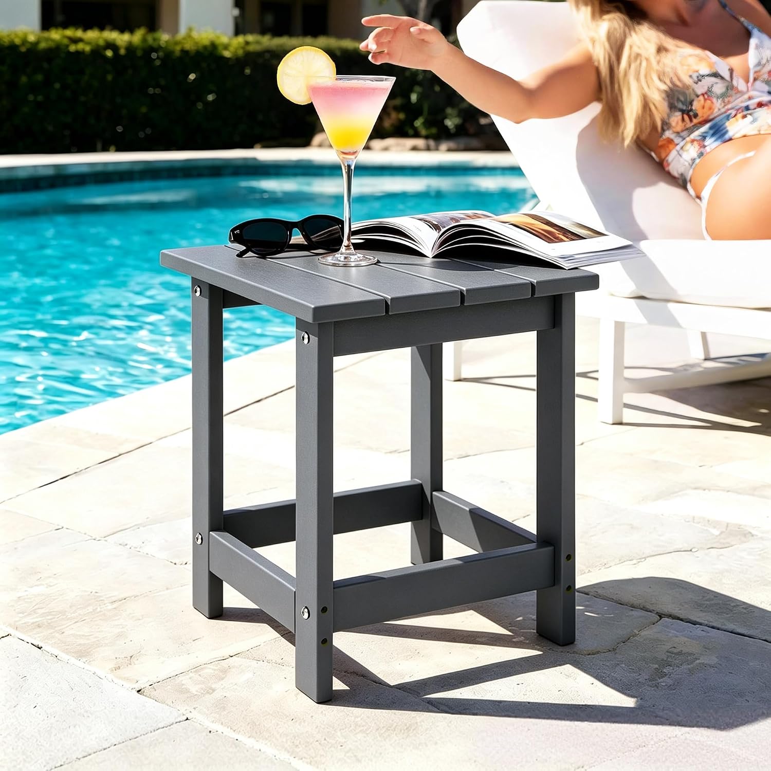 Thumbnail 6 de LZRS Outdoor Side Table in HDPE