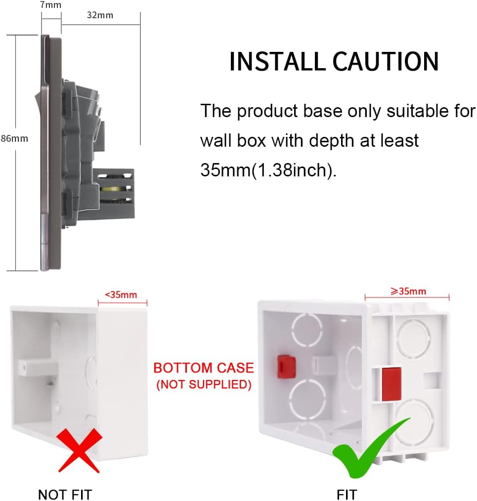 Thumbnail 1 de CNBINGO 13 Amp double socket with USB ports