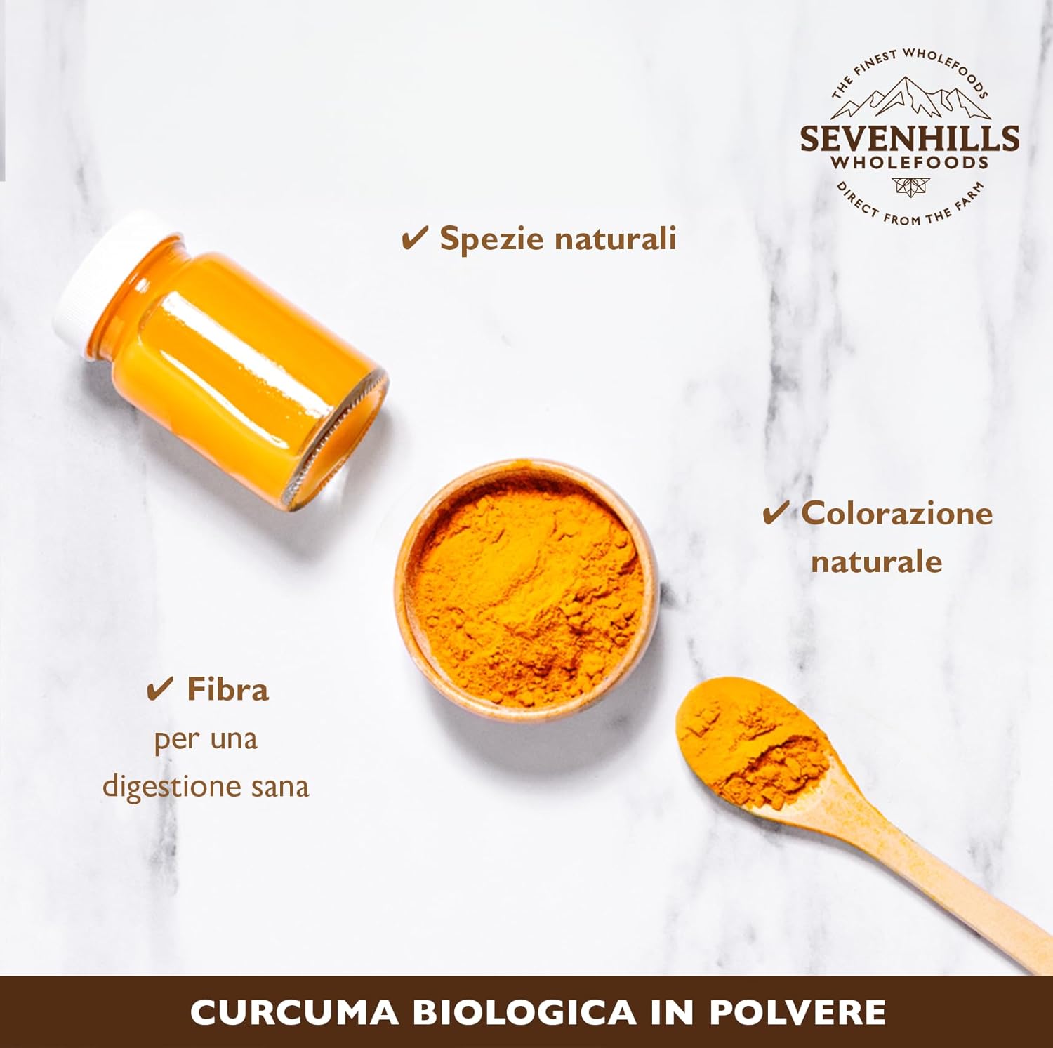 Thumbnail 1 de Sevenhills Wholefoods Polvere Di Curcuma Crudo Bio 1kg