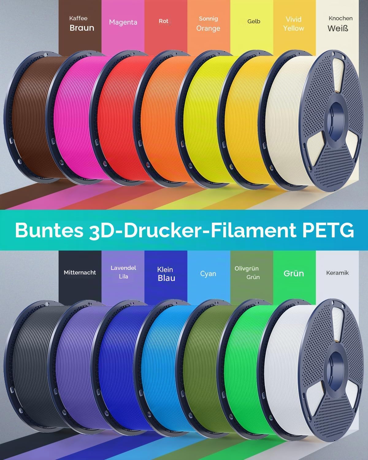 Thumbnail 6 de SUNLU PETG Filament 1.75 mm, 1000 g, Schwarz – robustes PETG-Filament für langlebige 3D-Drucke
