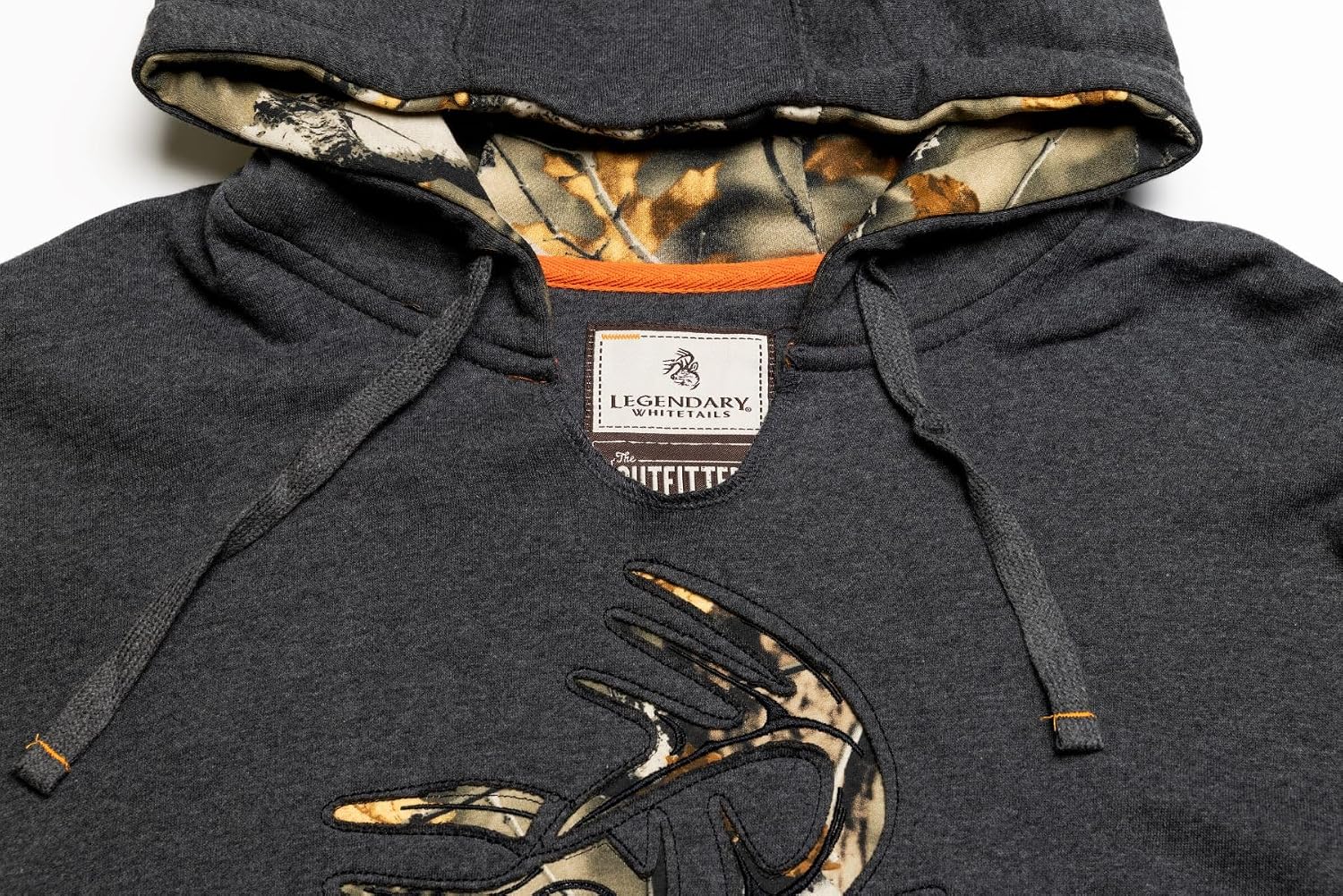 Detalle 2 de Legendary Whitetails Camo Outfitter Hoodie – męska bluza, luźny dekolt V