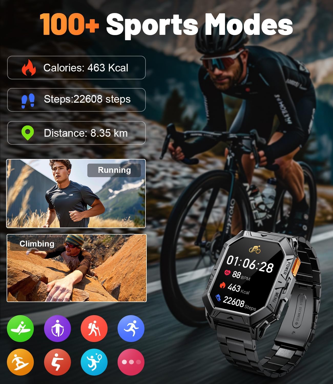 Thumbnail 5 de FEELNEVER Smart Watch 1000mAh