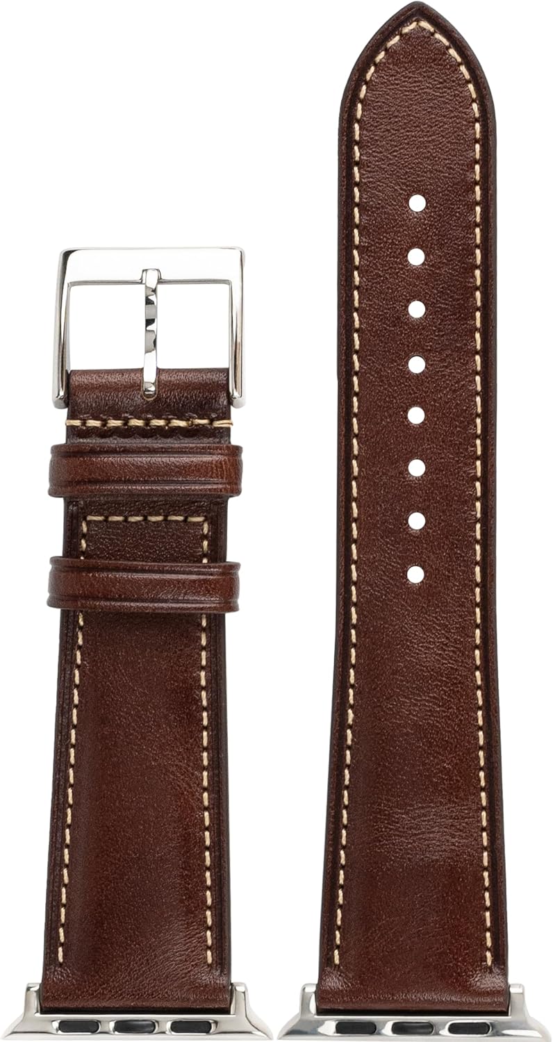 Detalle 2 de Gomvadr leather straps replacement for Apple Watch (42/44/45/49 mm, Ultra & Series)