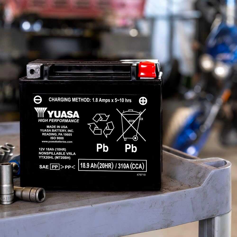 Detalle de Yuasa YTX20HL Batterie moto 12 V 310 CCA AGM VRLA sans entretien
