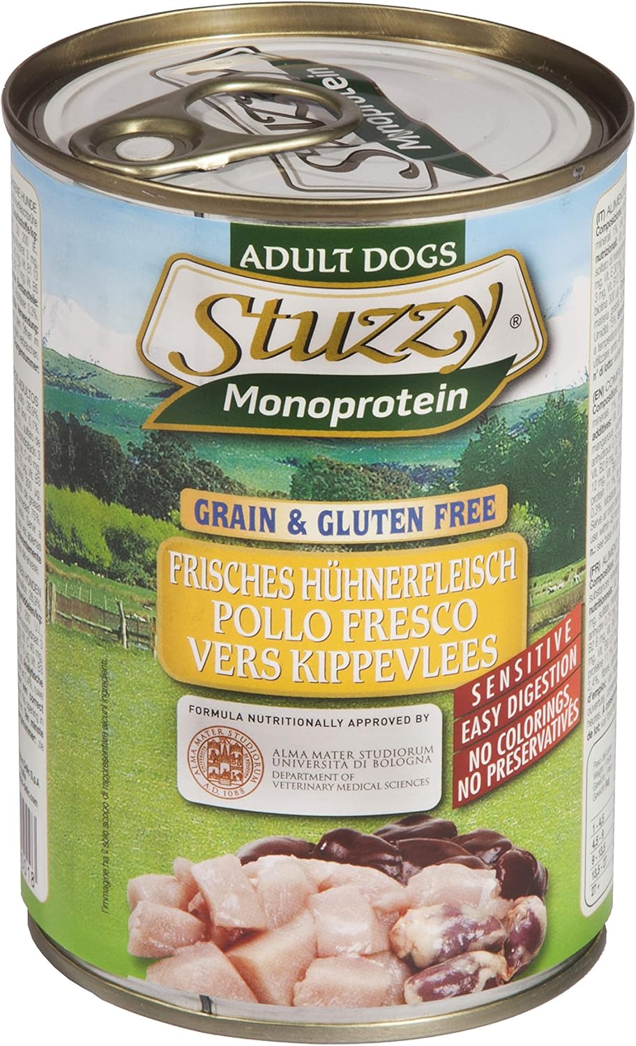 Detalle de Stuzzy Cibo Umido per Cani Adulti al Pollo Monoproteico in Patè – 6 Lattine da 400 g