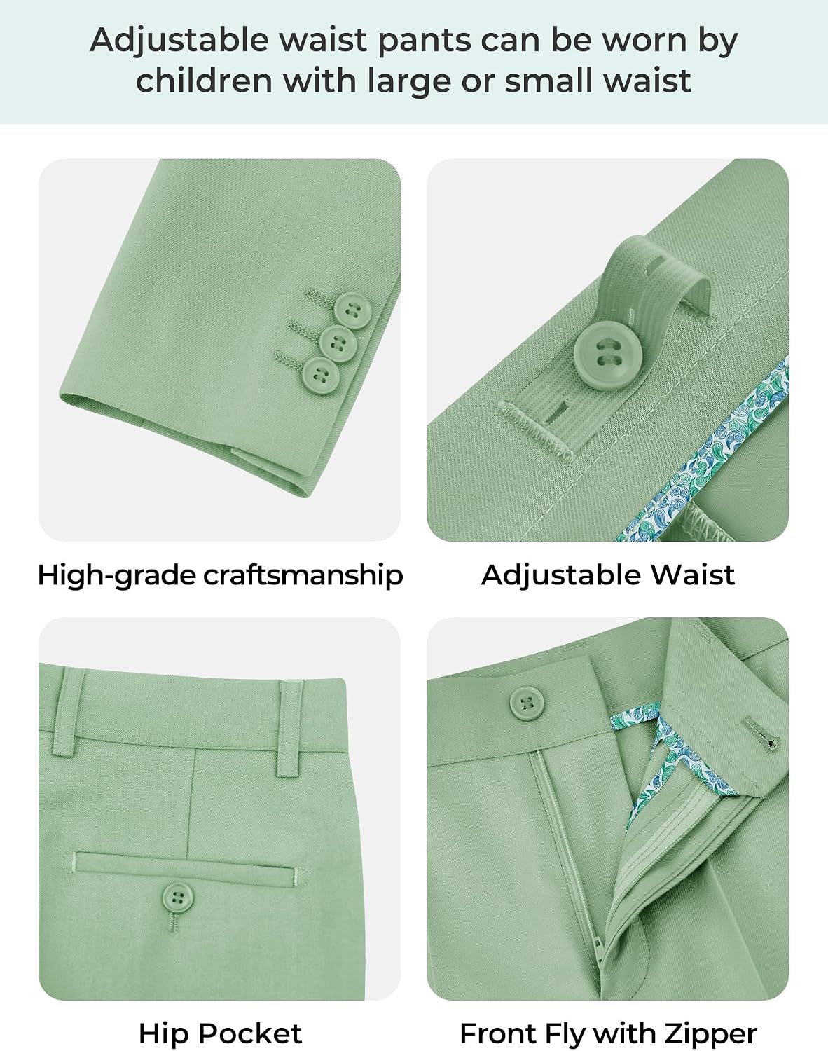 Thumbnail 6 de Marvelous World Boys' Slim Fit Suit Set