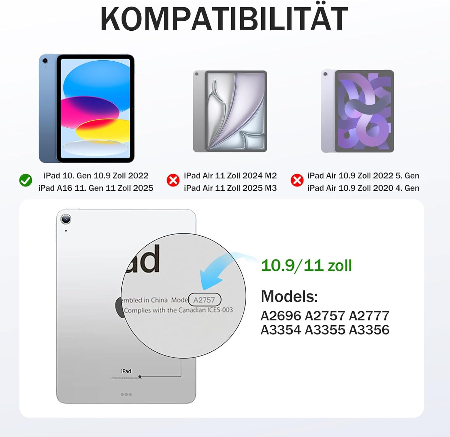 Detalle 2 de Maledan Case for iPad A16 11th Gen, Slim 11"