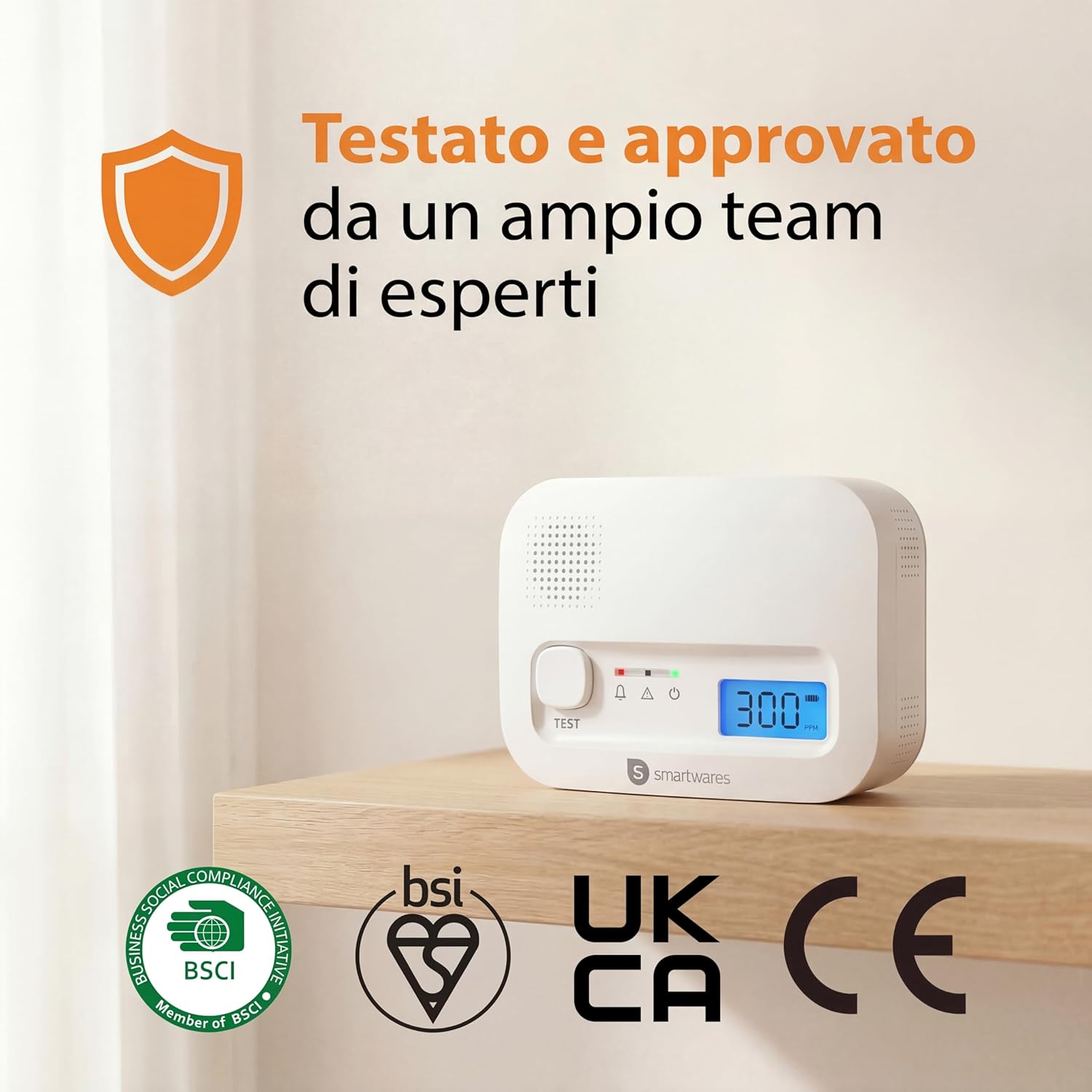 Thumbnail 2 de Smartwares FGA-13041 rilevatore CO 10 anni 🔔