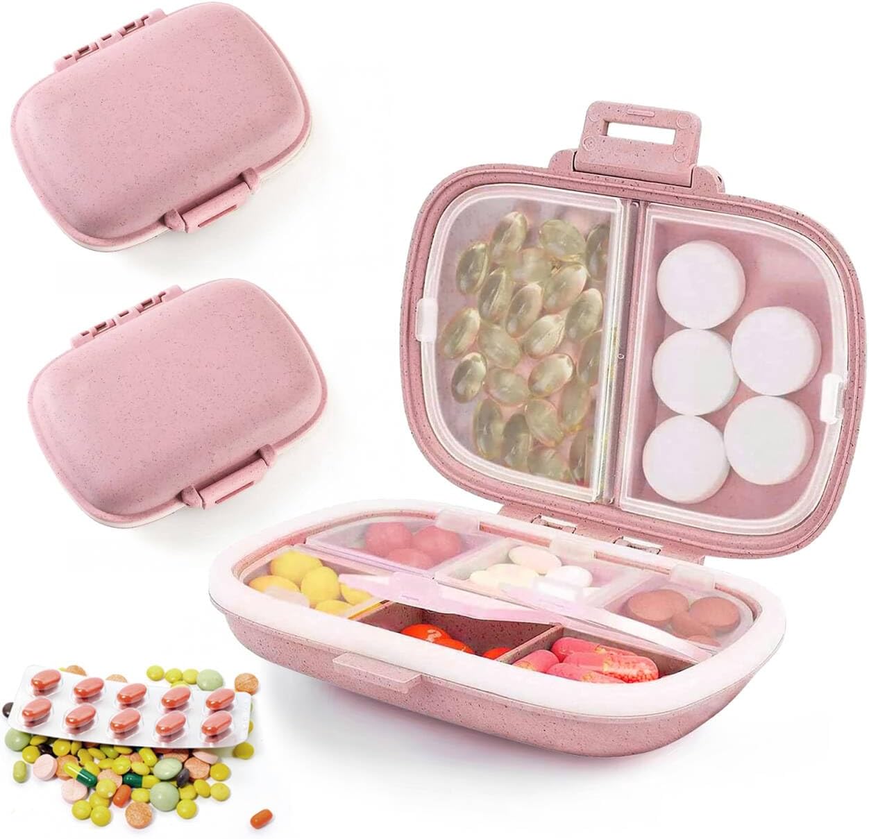 Detalle de Pill container with 8 compartments