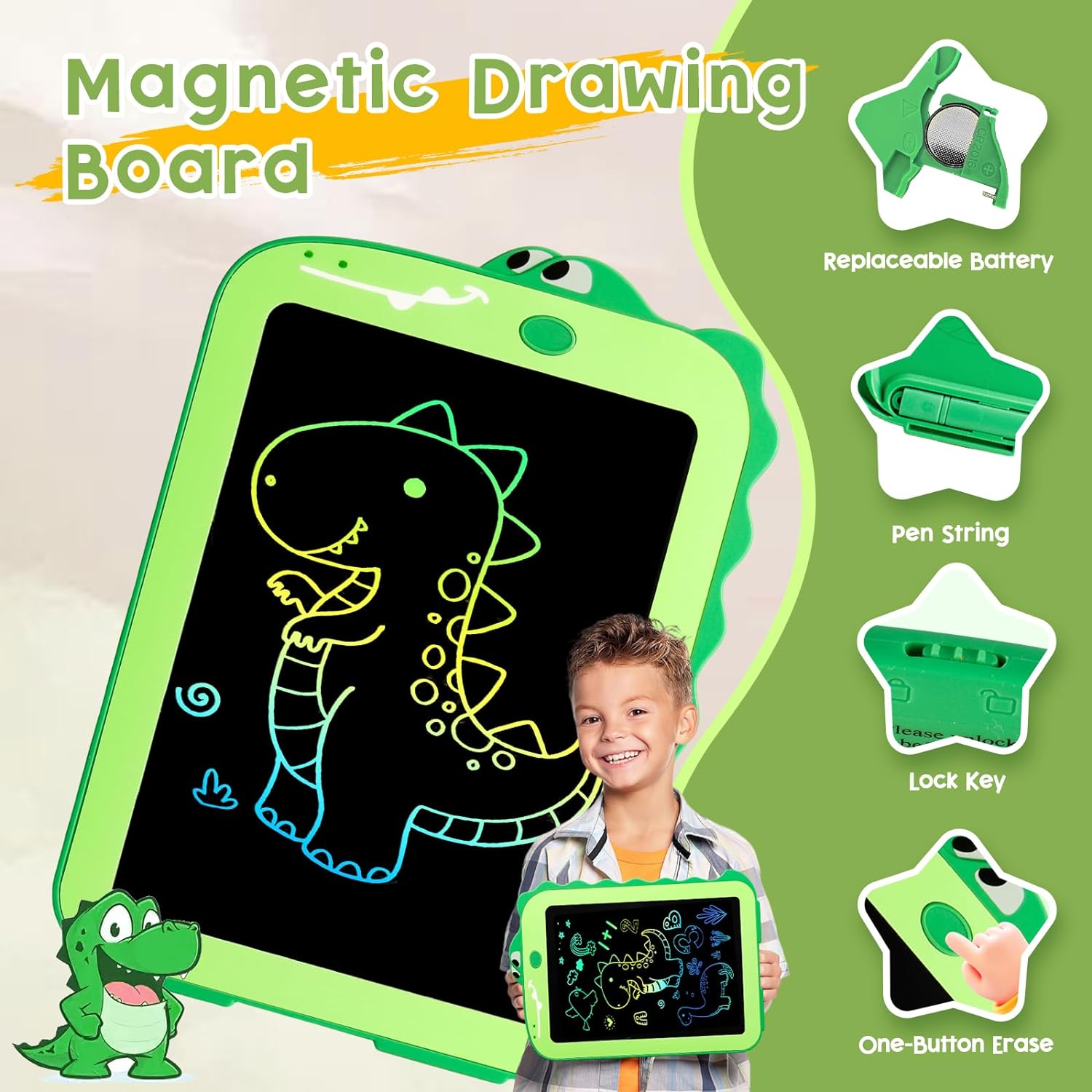 Thumbnail 3 de Teriph LCD Writing Tablet 8.5 inch kids doodle pad 📝