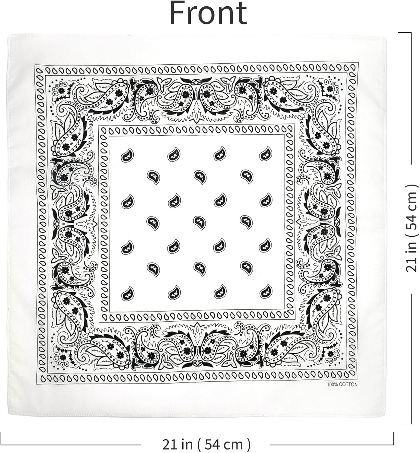 Thumbnail 3 de APIGANIZ 100% Cotton Bandanas, 21 x 21 inches, Set of 6
