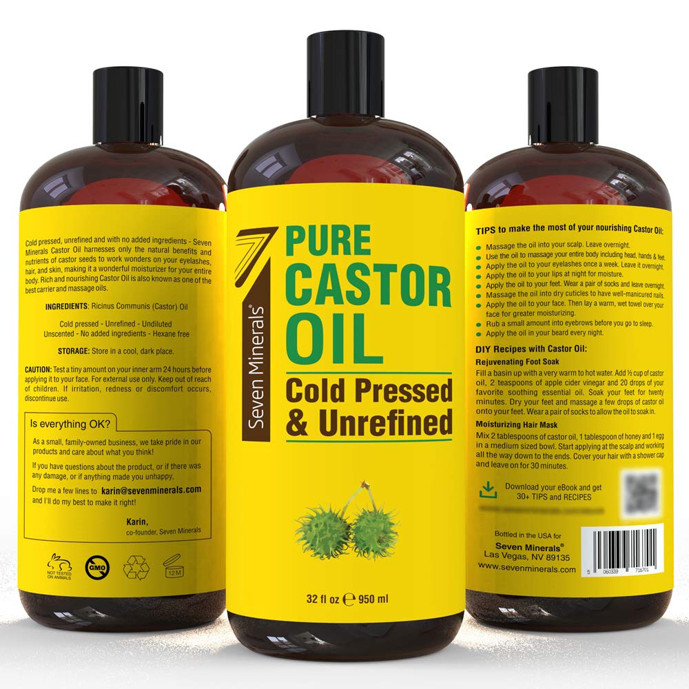 Thumbnail 4 de Pure Castor Oil 32 fl oz bottle for hair