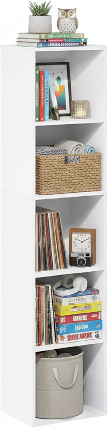 Thumbnail 6 de Baroni Home Libreria a Cubi Componibile, Scaffale Modularе per Soggiorno, Ingresso e Camera da Letto – Naturale 5 Cubi 24x50x80 cm