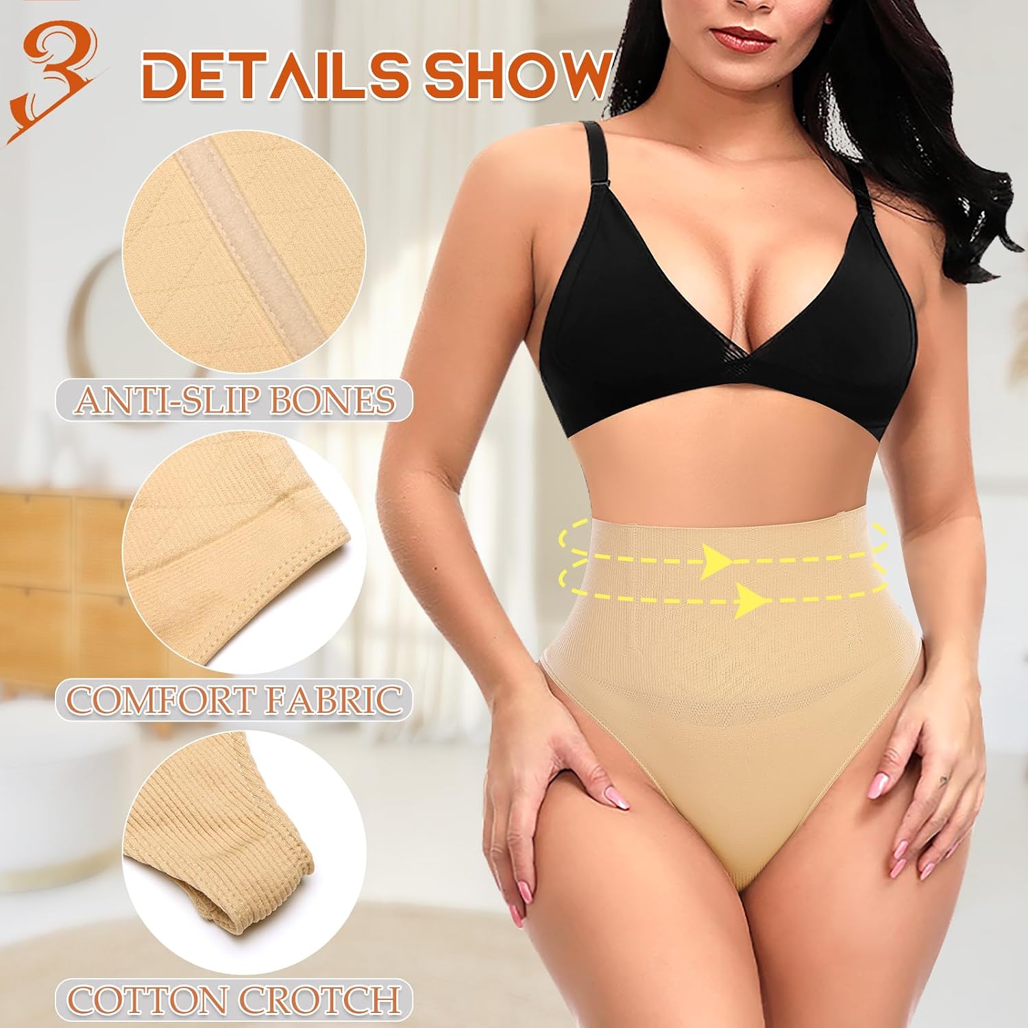 Detalle 1 de Werena Shapewear Thong in Nylon
