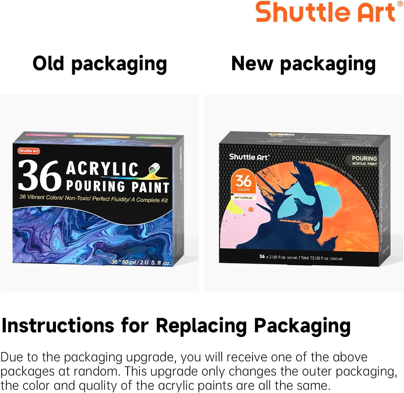 Thumbnail 1 de Shuttle Art Pouring Acrylfarben 36er 🎨