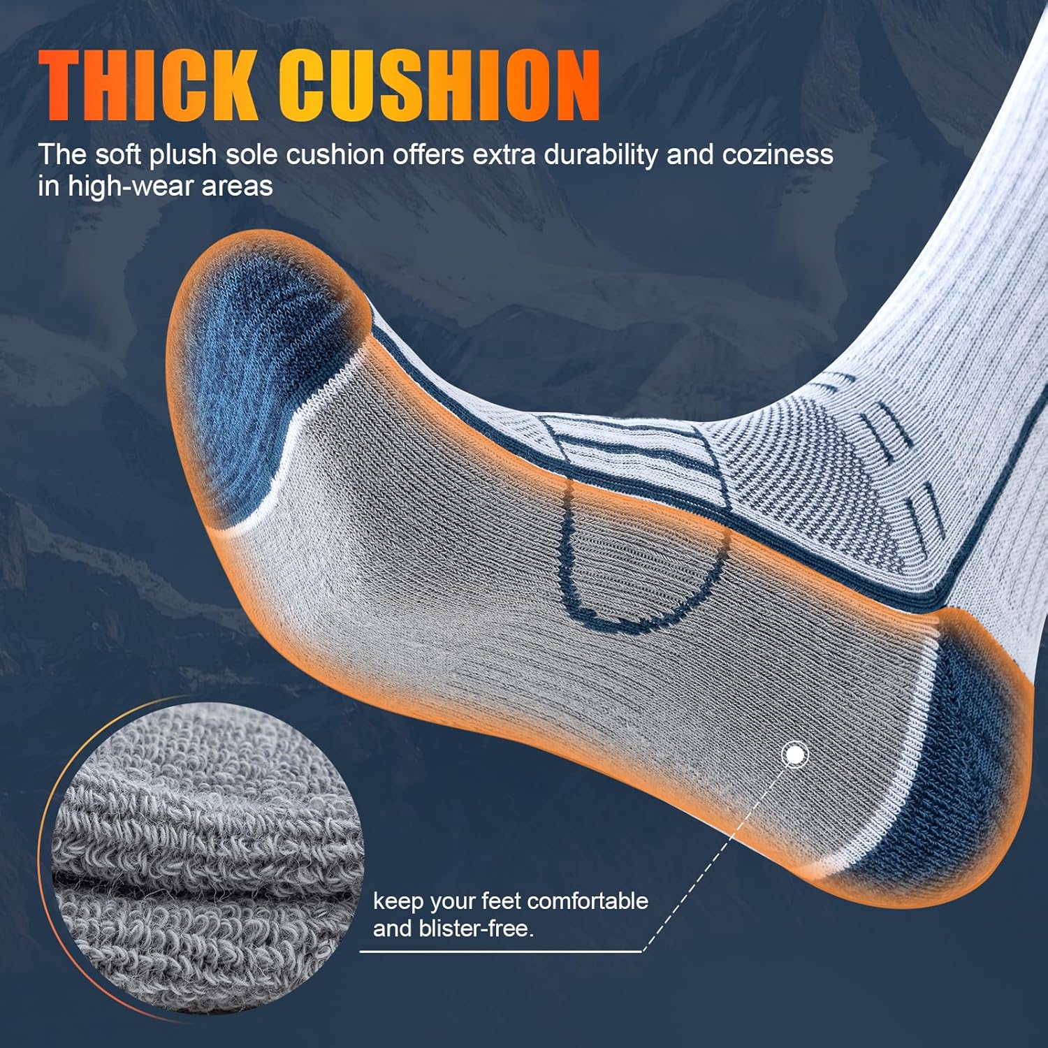 Thumbnail 3 de Circorld Mens Sports Socks Cushioned Comfort