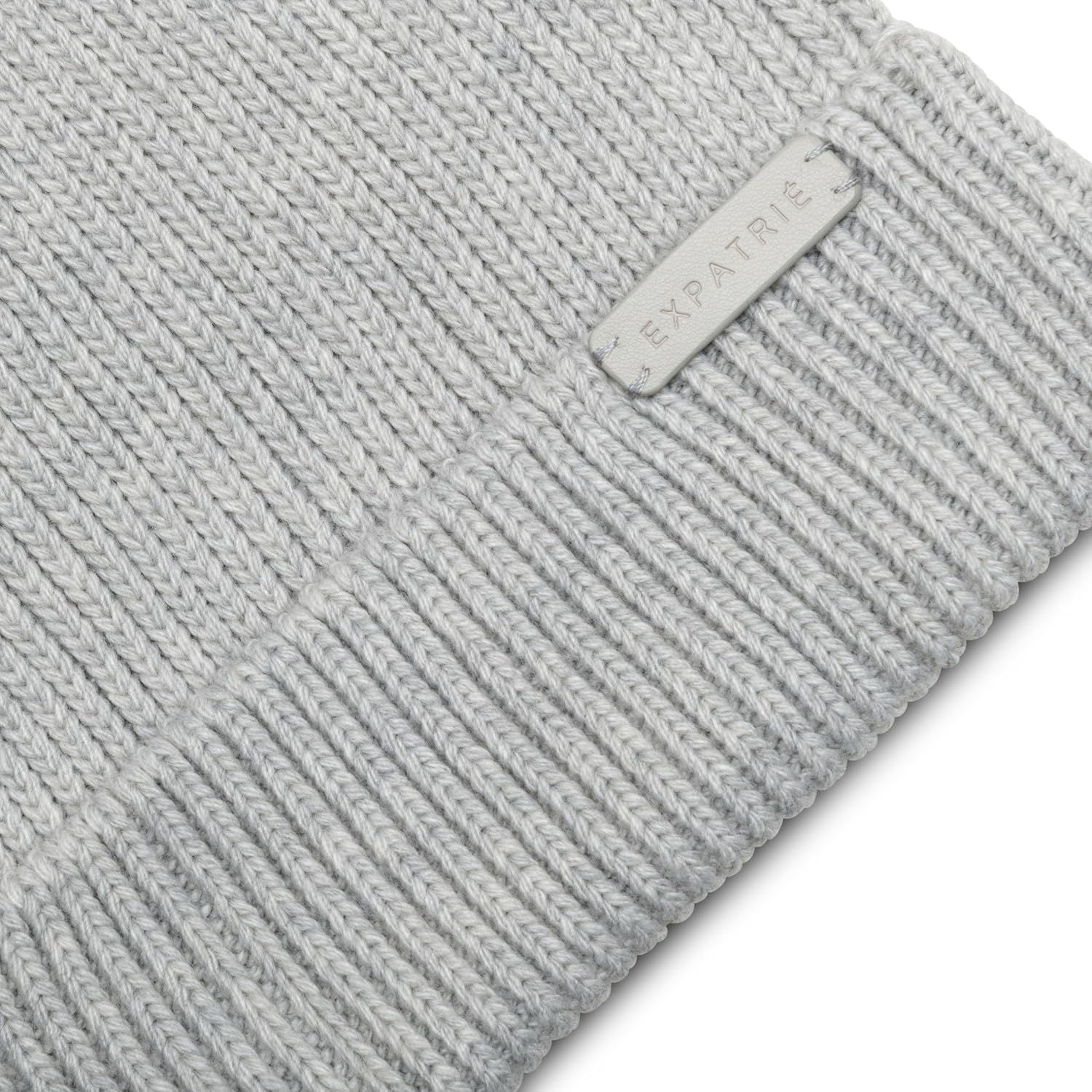 Detalle de Expatrié Bonnet Femme Luna en tricot : bonnet d’automne-hiver doux et stylé